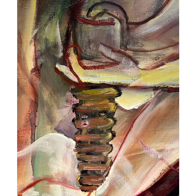 Modern Vivaldo Martini, Abstract Composition No. 6, Oil on Canvas For Sale - Image 3 of 12