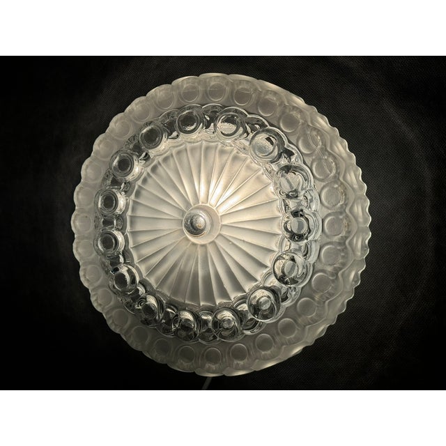 Mid-Century Modern Glass Ceiling Light, Europe, 1970s For Sale - Image 6 of 13