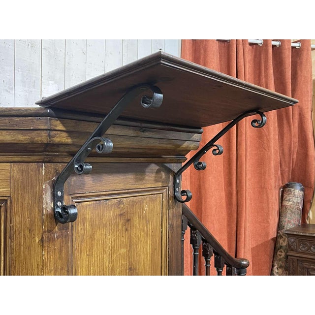 19th Century English University Chair in Fir and Pitch Pine For Sale - Image 4 of 16
