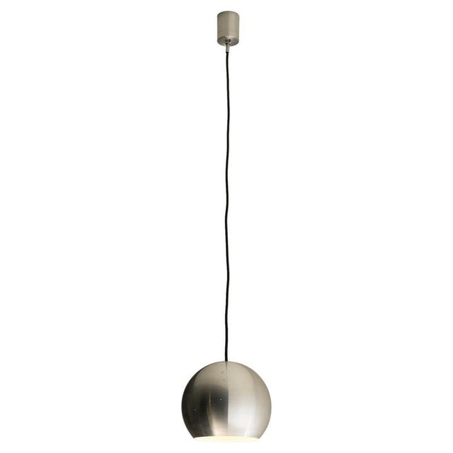 Brushed Aluminum Model 7394 Pendant Lamp from Gebrüder Cosack, 1970s For Sale - Image 10 of 10