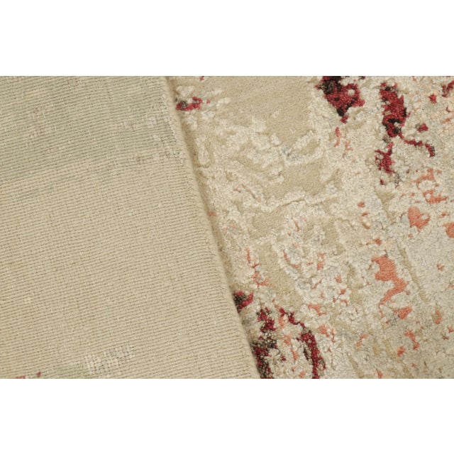 Textile Rug & Kilim’s Abstract Rug in Off-White With Colorful Geometric Patterns For Sale - Image 7 of 7