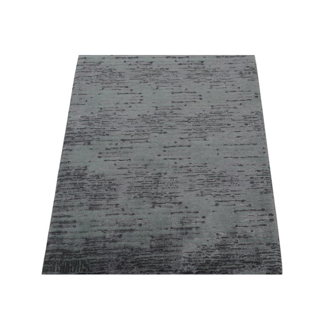 2010s Rug & Kilim’s Modern Abstract Rug in Black and Gray For Sale - Image 5 of 7
