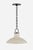 2020s Hudson Valley Lighting Pottersville 12.5 in. 1 Light Pendant in Distressed Bronze and Ceramic Ivory Crackle Finish For Sale - Image 5 of 6