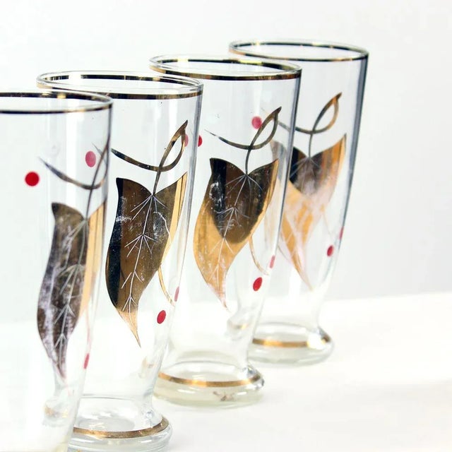 Beautiful drinking set of a jar and four glasses in an elegant finish and condintion. The set was produced in...