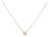 10K Rose Gold 1/2 Carat Round Brilliant-Cut Diamond Modern Bezel-Set Solitaire 16"-18" Pendant Necklace (H-I Color, SI2-I1 Clarity) For Sale
