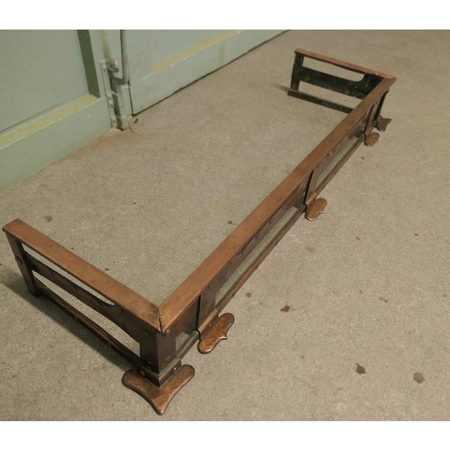 19th Century Arts and Crafts Brutalist Riveted Copper Fender, 1880 For Sale - Image 6 of 7