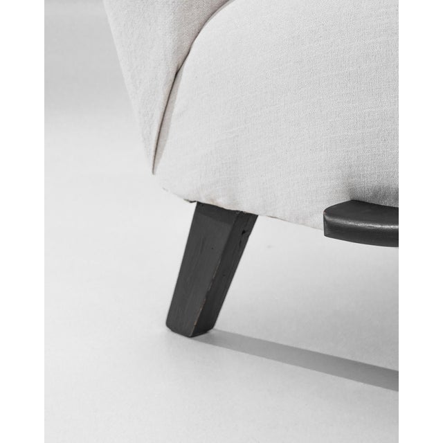 Jindrich Halabala 1950s Czech Wooden Armchair by J. Halabala For Sale - Image 4 of 5