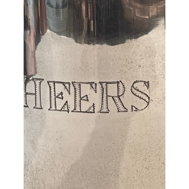 .Top Hat Bottle Cooler, English Silver Plate, Cheers For Sale In West Palm - Image 6 of 10
