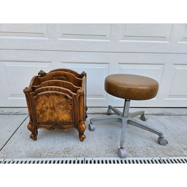 Weiman Burlwood Canterbury Magazine Rack For Sale - Image 12 of 15