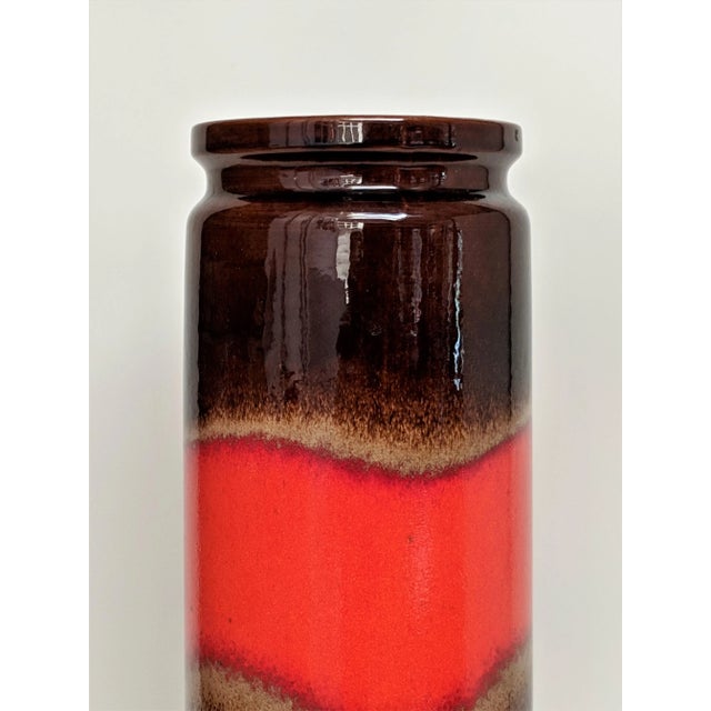 1980s Scheurich Keramik West German Ceramic Vase For Sale - Image 5 of 11