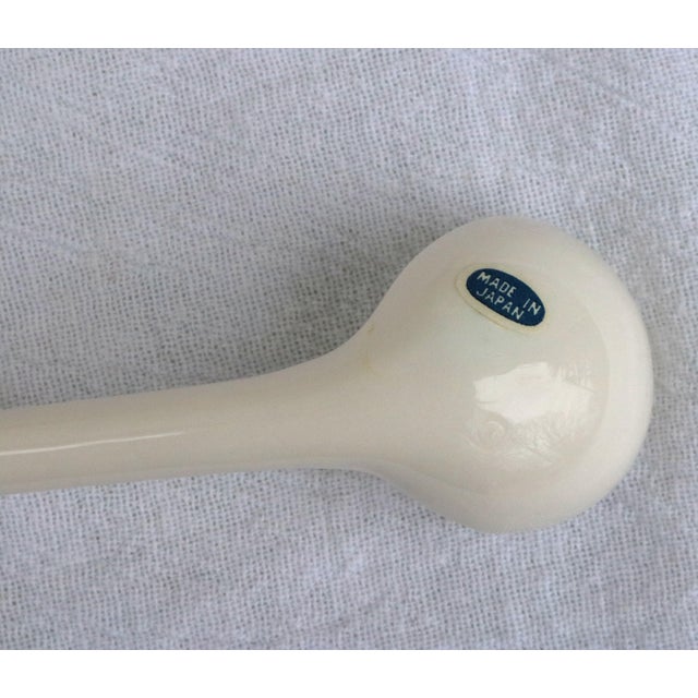 1980s The Haldon Group White Bunny Rabbit Condiment Server With Carrot Spoon For Sale - Image 15 of 16