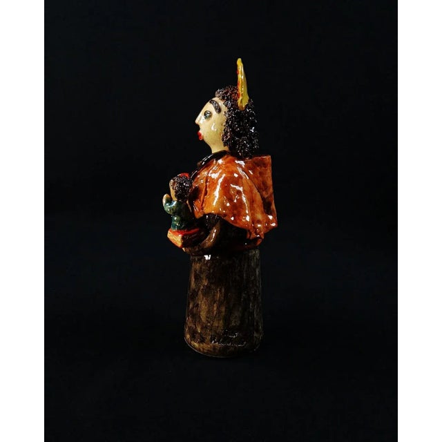 Ines Machado, Statuette of Saint Anthony of Padua, 2025, Terracotta For Sale - Image 8 of 14
