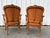 Louis XV Style Armchairs in Ochre Velvet, Set of 2 For Sale - Image 15 of 18