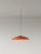 Medium red HeadHat plate pendant lamp by Santa & Cole Dimensions: d 50 x h 10 cm. Materials: Metal. Cable lenght: 3mts....