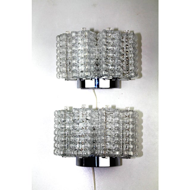 Cubist Wall Lights from Stölzle, 1960s, Set of 2 For Sale - Image 9 of 18