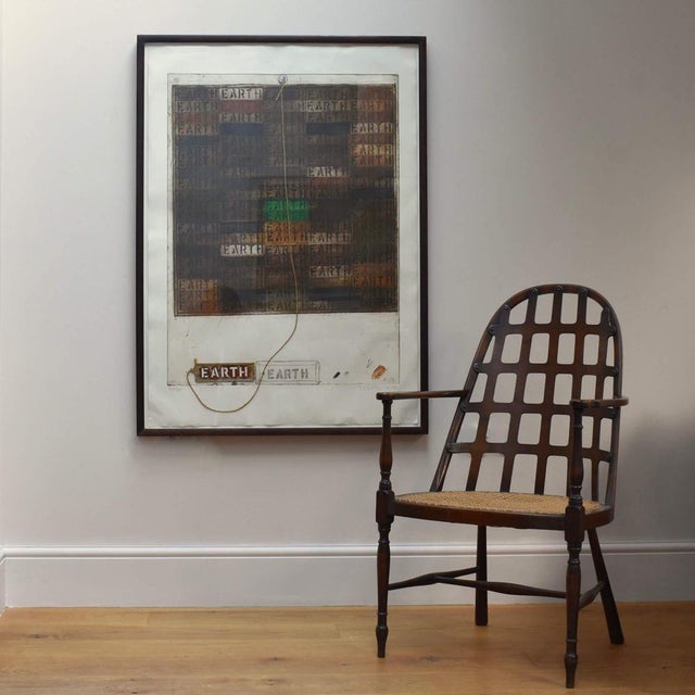 Modern Joe Tilson R.A., Earth Mantra, 1977, Etching, Framed For Sale - Image 3 of 11