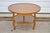 Vintage French Country Provincial Style Round Cherry Wood Occasional Side Table w/ Drawer. Item features nice cabriole...