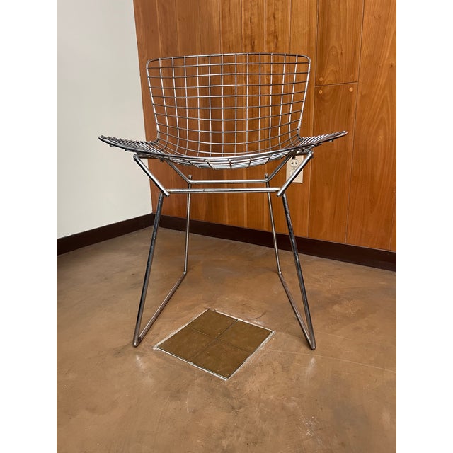 1950s 1950s Mid Century Harry Bertoia Chrome Chair for Knoll For Sale - Image 5 of 9