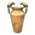 Dolbi Cashier Brass Vase With Parrots. For Sale