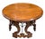 This Woodland Furniture “Aquitaine” Center Table is an engaging blend of sculptural woodwork and ornamental ironwork that,...