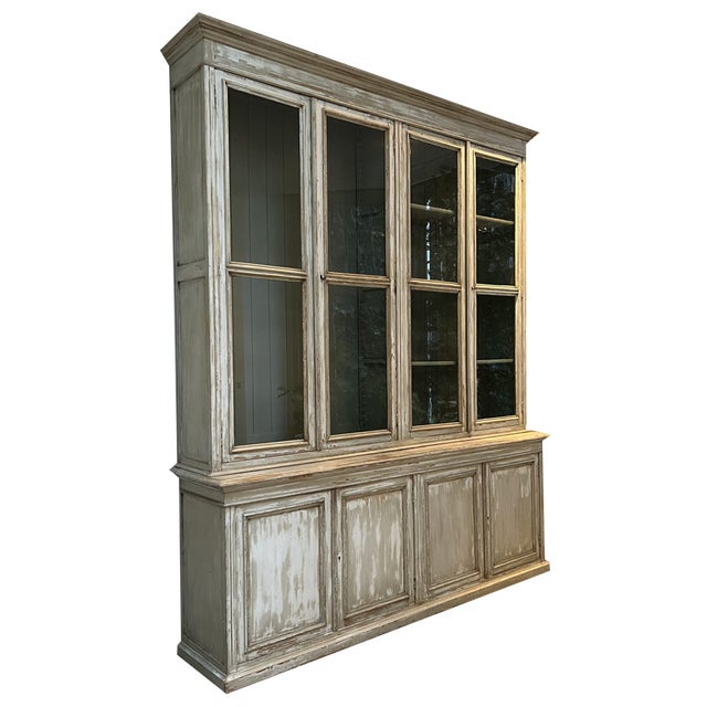 Vintage French Library Cabinet For Sale