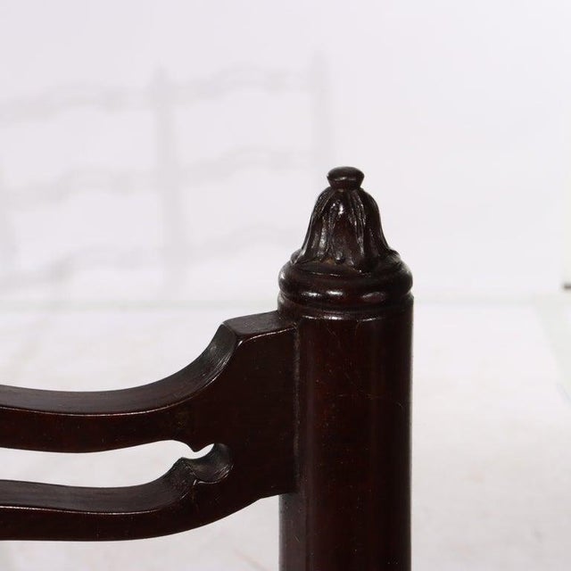 Vintage Mahogany Filigree Twin Bed C1940 For Sale - Image 9 of 10