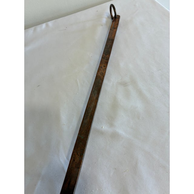 Antique Hand Hammered Copper Ladle With Hanging Loop For Sale - Image 10 of 11