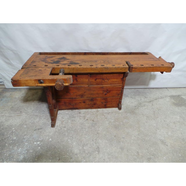This is a Swedish Carpenters work bench. it was recently restored and is in Excellent condition.