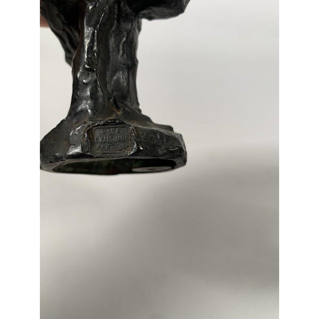 Honoré Daumier (1808-1879) The Provincial in Paris (1855) Bronze Sculpture, 19th Century For Sale - Image 9 of 10