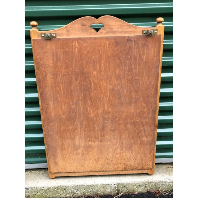 Paine Furniture Solid Maple Wall Mirror by Paine Furniture For Sale - Image 4 of 5