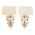 Visual Comfort Gilt Iron Wall Sconces - a Pair For Sale