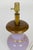 1940s Lilac Alexandrite Glass Amphora Lamp W/ Gilded Accents For Sale - Image 5 of 9