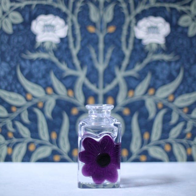 Amethyst Daum France Coppelia Amethyst Pate De Verre Crystal Perfume Bottle For Sale - Image 8 of 14