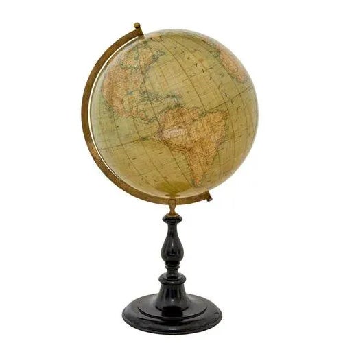 Large Early 20th Century Globe on Stand by Jordglob, 1890s For Sale - Image 10 of 10