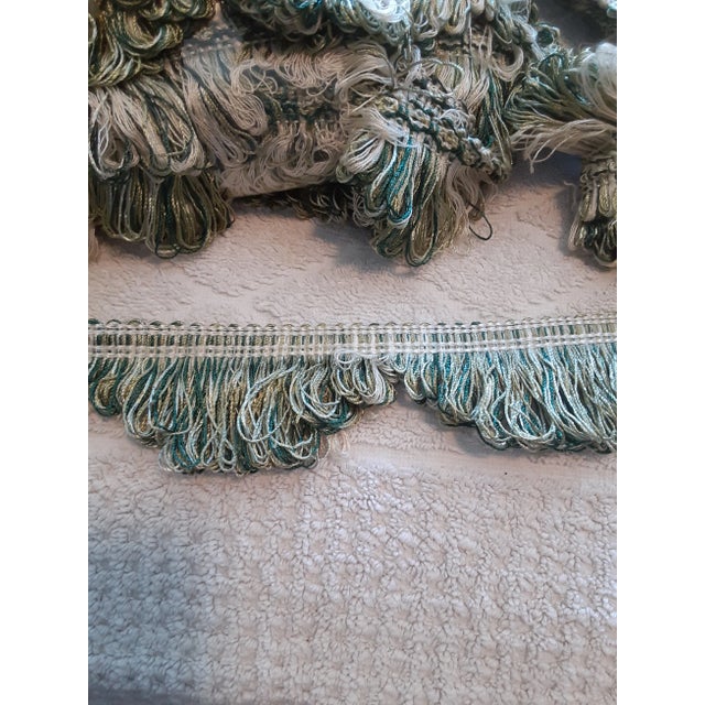 White Scalamandre-36 Yards in 1 Piece- Designe Scalloped Fringe- 36 Yards For Sale - Image 8 of 9