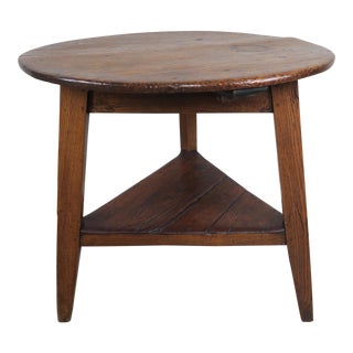 19th C English Pine Cricket Table For Sale