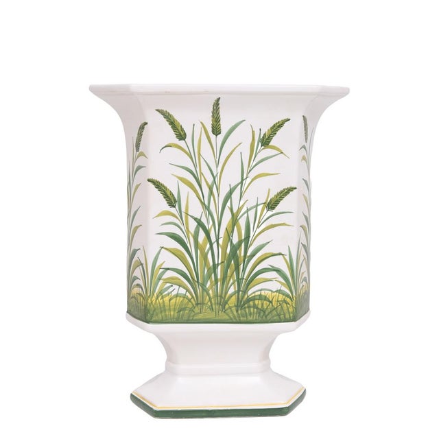 Ceramics Candlesticks and Jardiniere by Bassano, Italy, 1970s, Set of 3 For Sale - Image 10 of 14