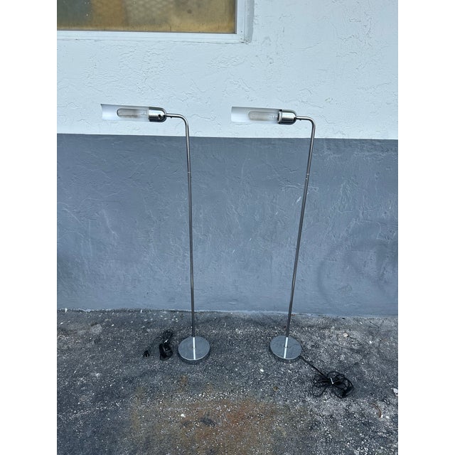 1970s Vintage Floor Lamps - a Pair For Sale - Image 5 of 5