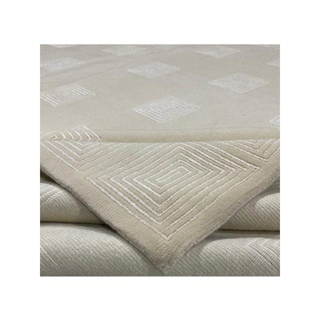 Contemporary 1990s Handwoven Contemporary Area Rug 8x10 For Sale - Image 3 of 11