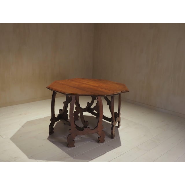 Brown Antique Italian Console Tables, 1700, Set of 2 For Sale - Image 8 of 18