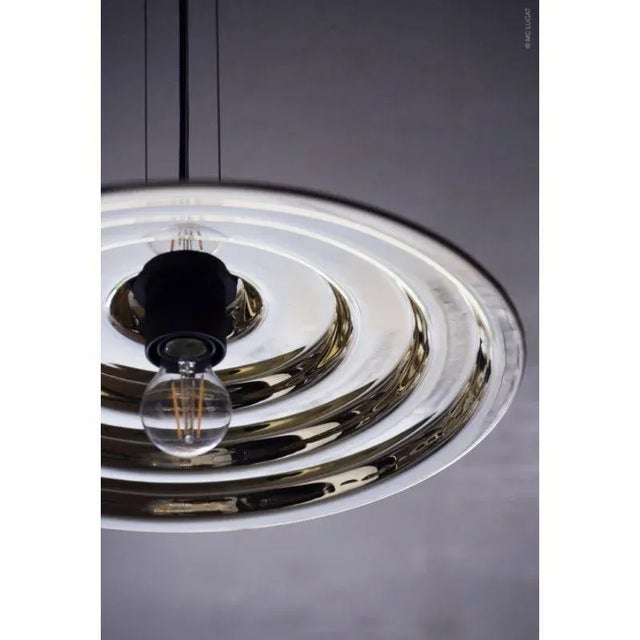 Silver Echo Ceiling Light, Large by Radar For Sale - Image 4 of 9