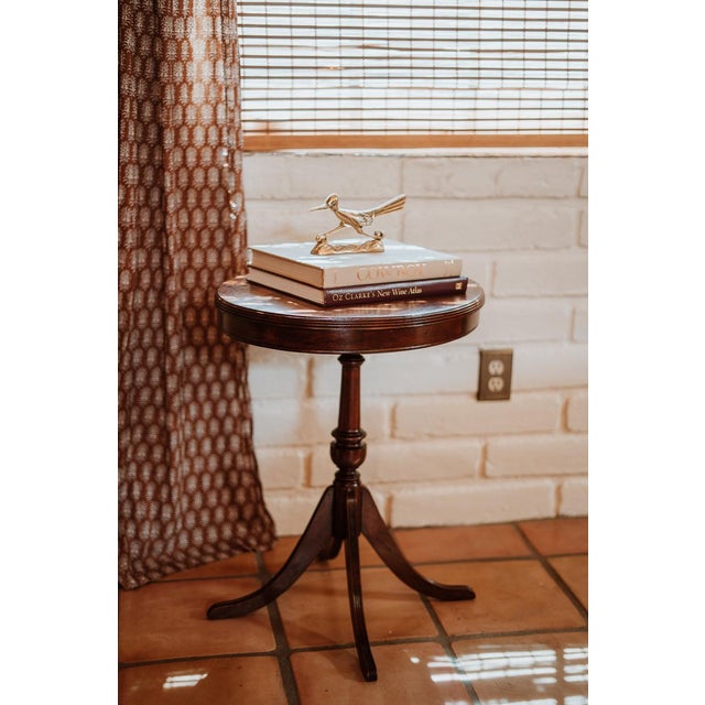 Queen City Products pedestal table made of genuine solid American walnut. Produced by Queen City Products and Wood Works,...