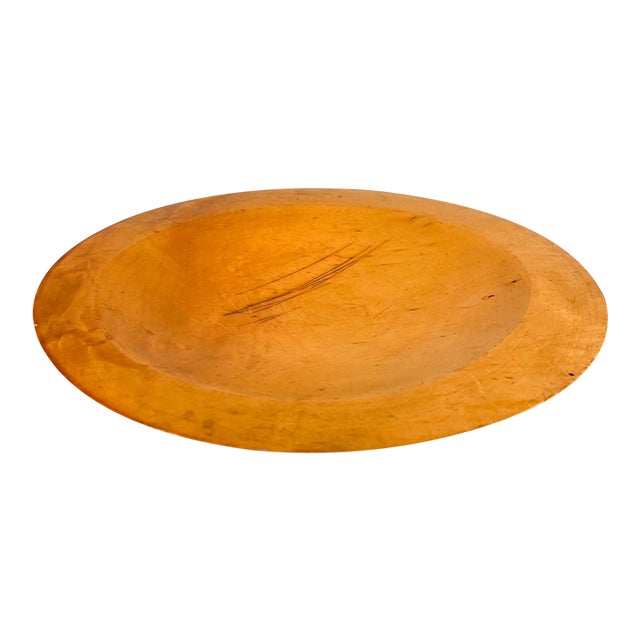 1940s Modern Large Maple Wood Plate Paul McCobb Russel Wright Era For Sale