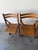 Set of 3 Vintage Modern Folding Wooden Chairs – Sculptural Slat Seat For Sale In Los Angeles - Image 6 of 9