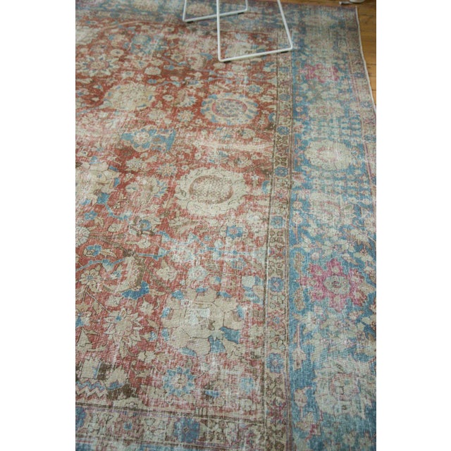Vintage Distressed Tabriz Rug - 10'10" X 13'9" For Sale - Image 11 of 13