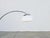 Mid-Century Arch Floor Lamp in Chrome and White from Gebrüder Cosack, 1970s For Sale - Image 10 of 18
