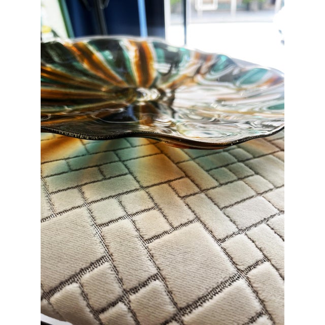 Round Murano Glass Centerpiece Plate, 1980s For Sale - Image 10 of 12