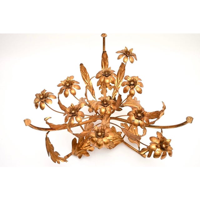 Gold Vintage Gilt Metal Coffee Table by Hans Kogl, 1960 For Sale - Image 8 of 11