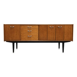 Mid Century Modern Teak Sideboard by Nathan Furniture, Made in England | British MCM Credenza, C. 1960’s For Sale
