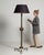 1940s France Deep Ebony Black Ebonized Floor Lamp For Sale - Image 9 of 11